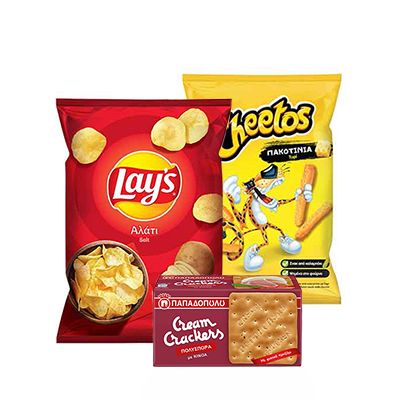 Πατατάκια, Γαριδάκια, Snack